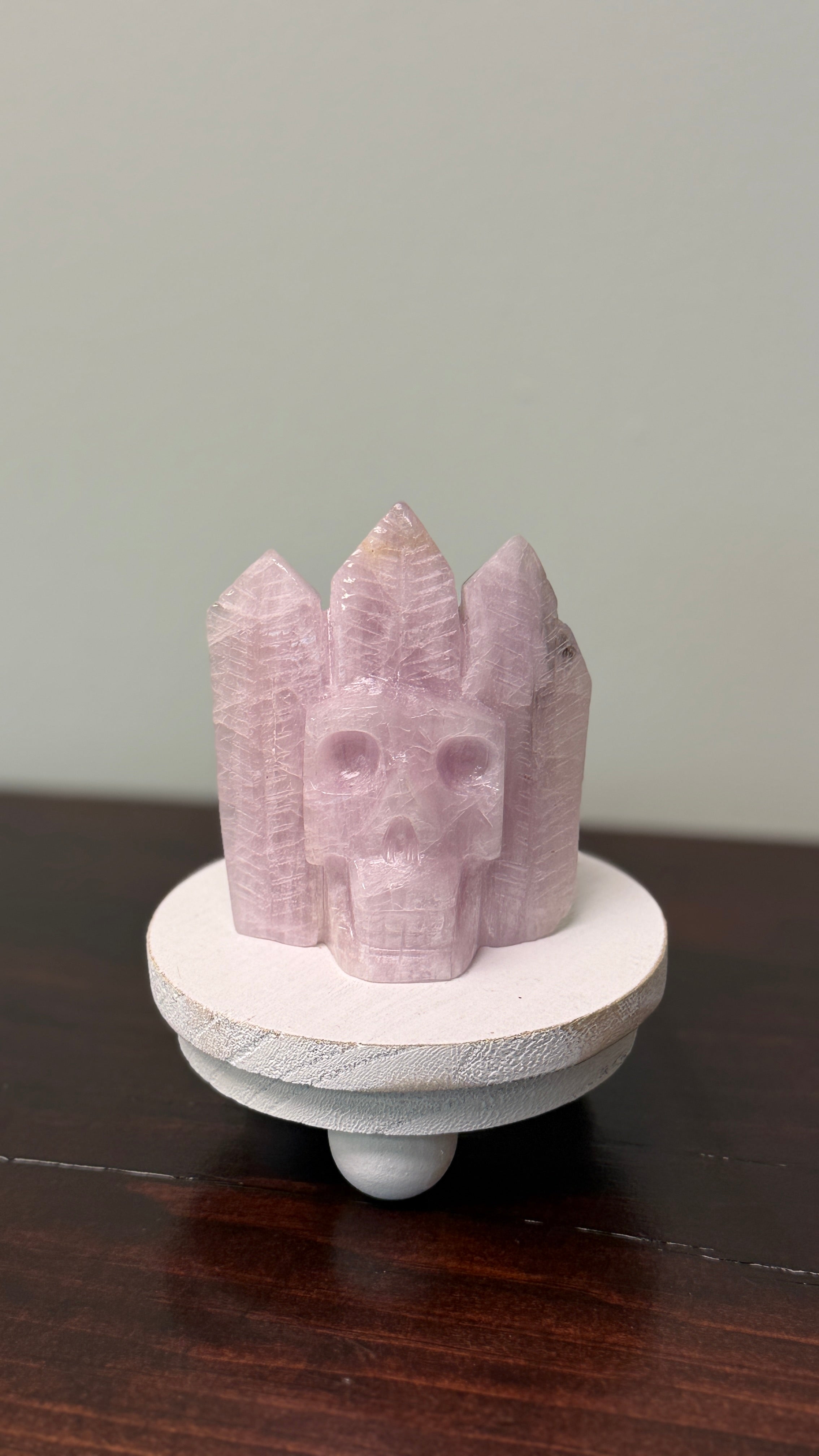 Kunzite Skull