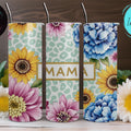 Leopard Floral Mama Skinny Tumbler 20oz