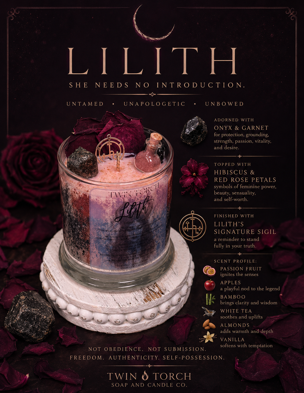 Lilith - 12 oz Intention Candle