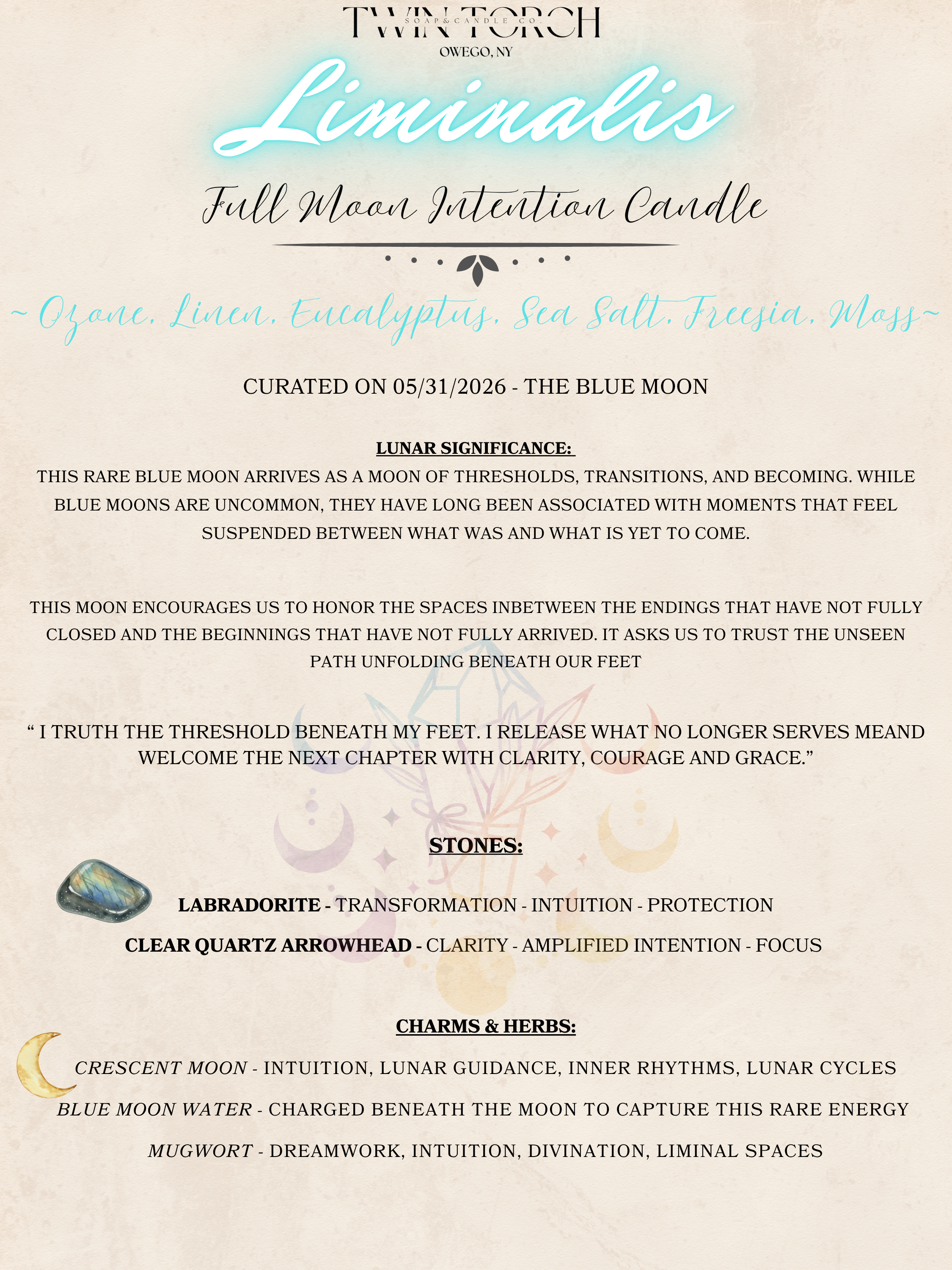 Liminalis - Full Moon Candle - 05/31/26