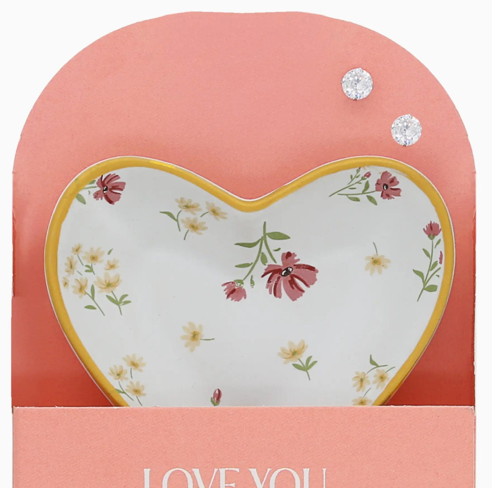 Love You-2.75" Dish 5mm Sterling Silver Cz Stud Earring Set