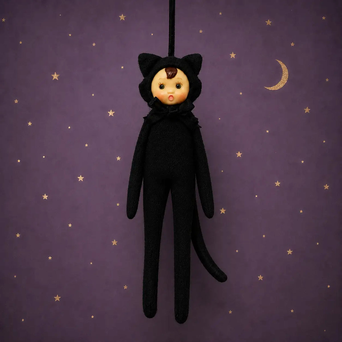 Lucky Luna Spooky Sidekick | Halloween Elf Ornament