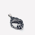 Magic Mirror Crow Standing On Skull Steel Necklace