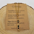 Natural Stone Wishing Bead Gift Necklace with Card - Courage