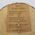 Natural Stone Wishing Bead Gift Necklace with Card - New Beginnings