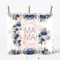Navy Floral Mama Skinny Tumbler 20oz
