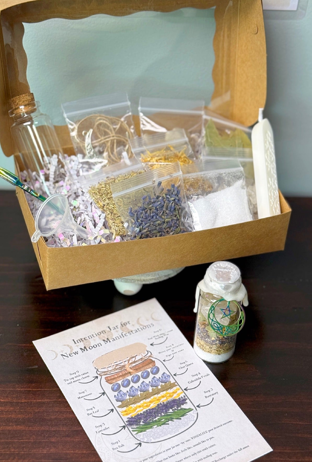 New Moon Manifestation Jar Kit