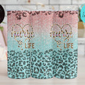 Nurse Life Leopard Glitter Skinny Tumbler 20oz