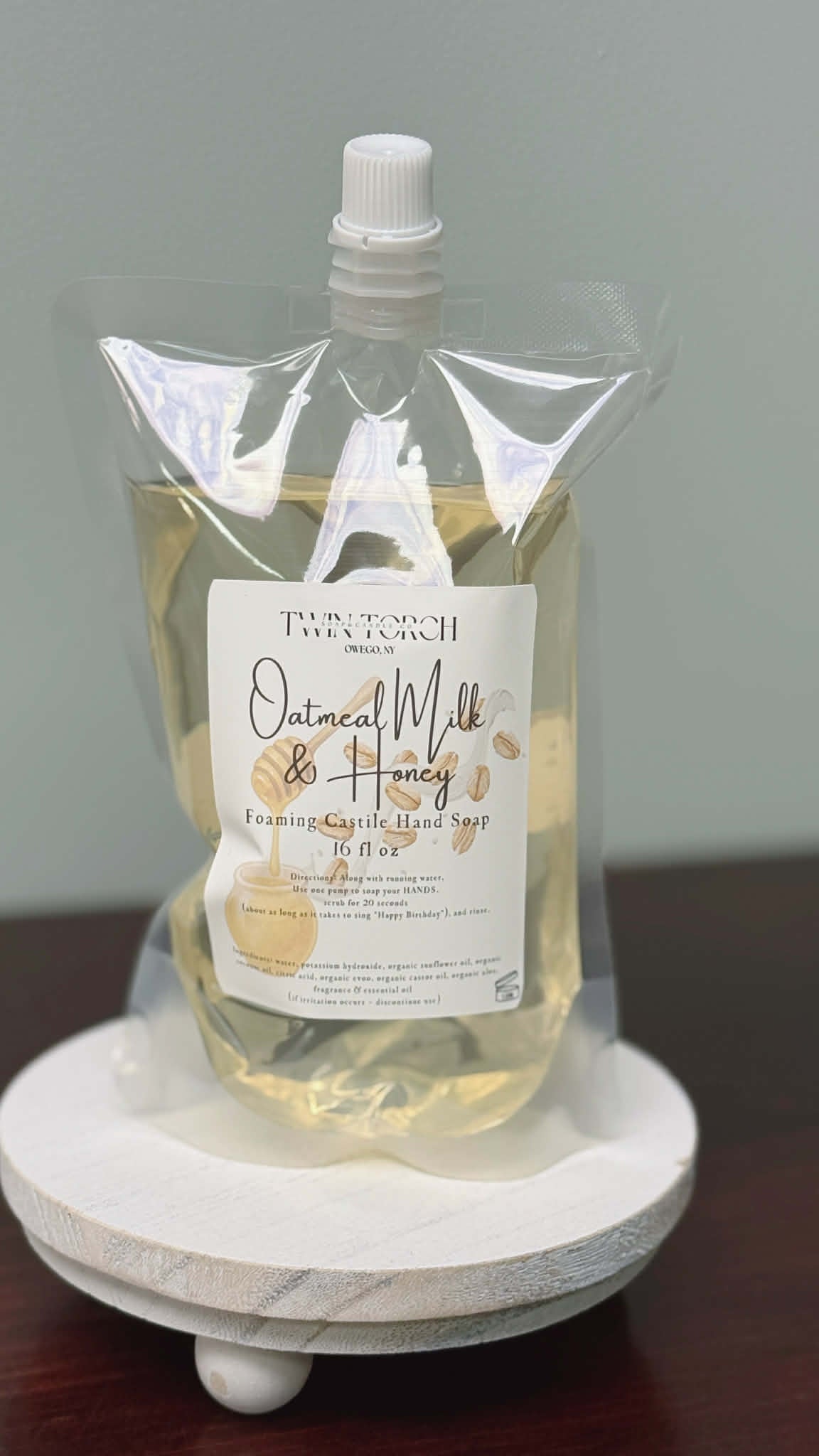 Oatmeal Milk & Honey - Foaming Castile Hand Soap - 16 Fl Oz REFILL