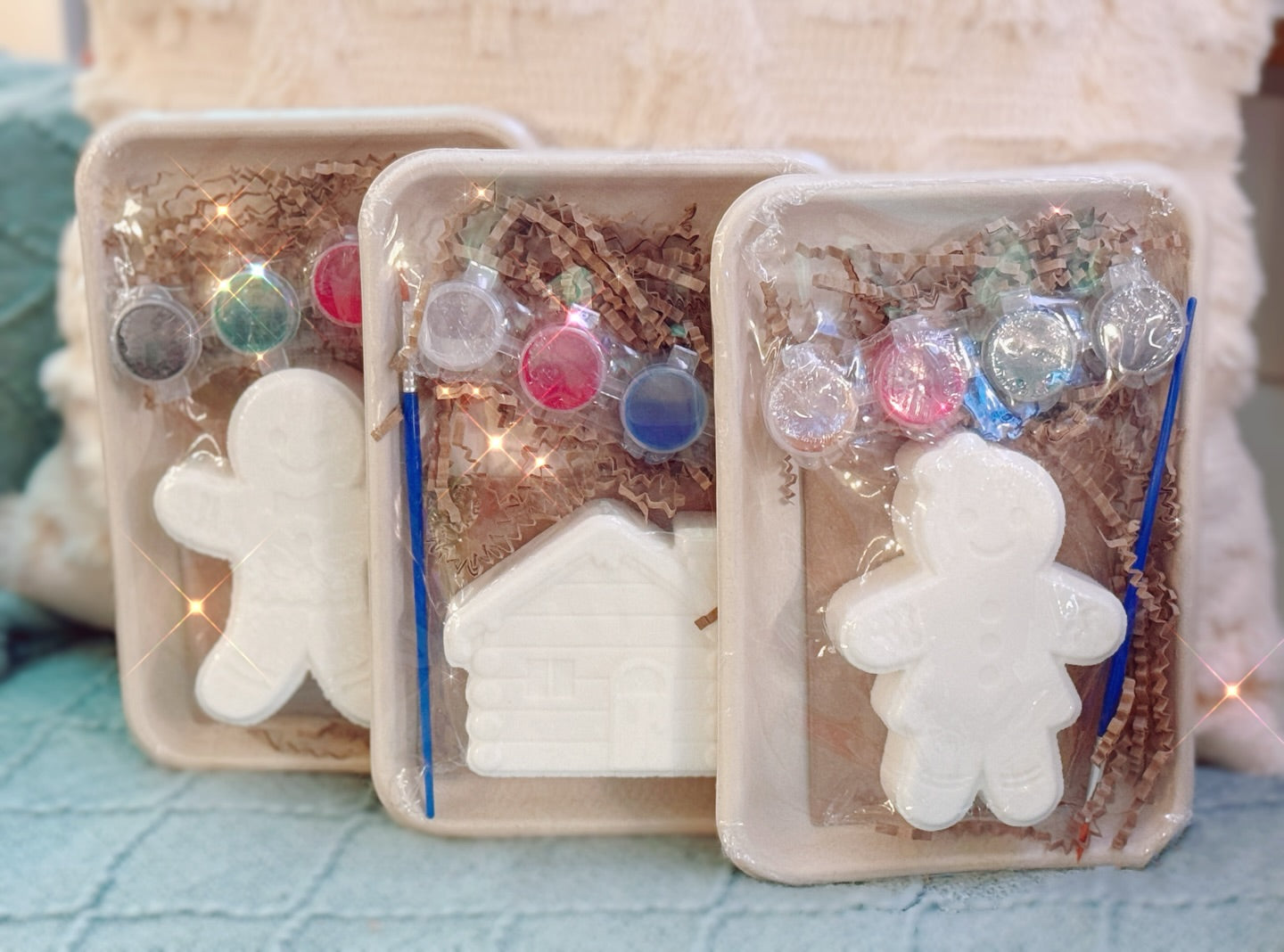 Paint Your Own Bath Bomb - Gingerbread Woman