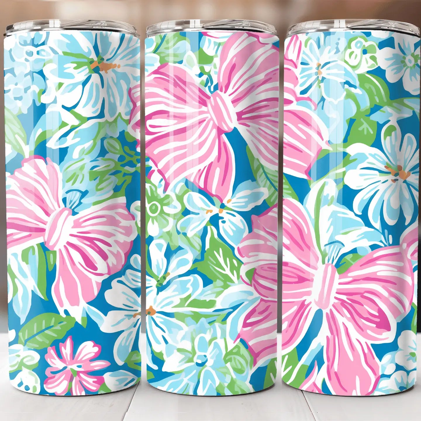 Preppy Bows Skinny Tumbler 20oz