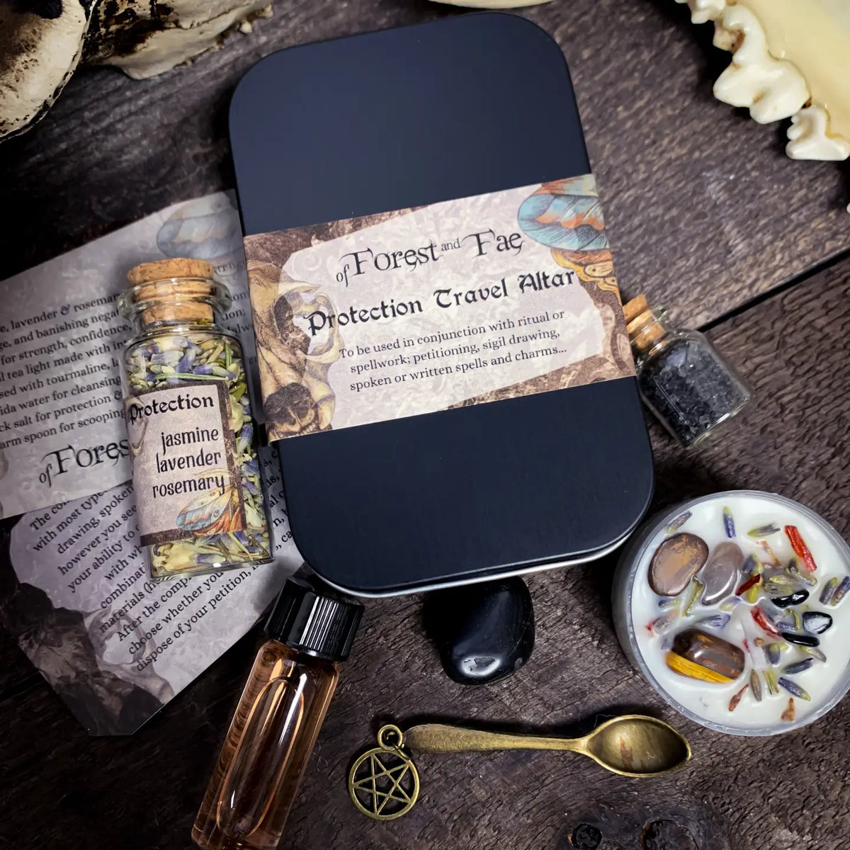 Protection Travel Altar • Witch Kit For Rituals & Spells Diy