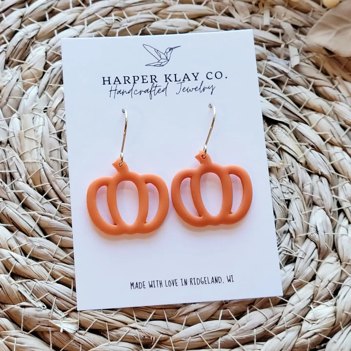The Cutout Pumpkin Set- Polymer Clay Dangle Earrings