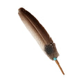 Smudge Feather, Turkey w/ Turquoise Bead (10–12 in.)