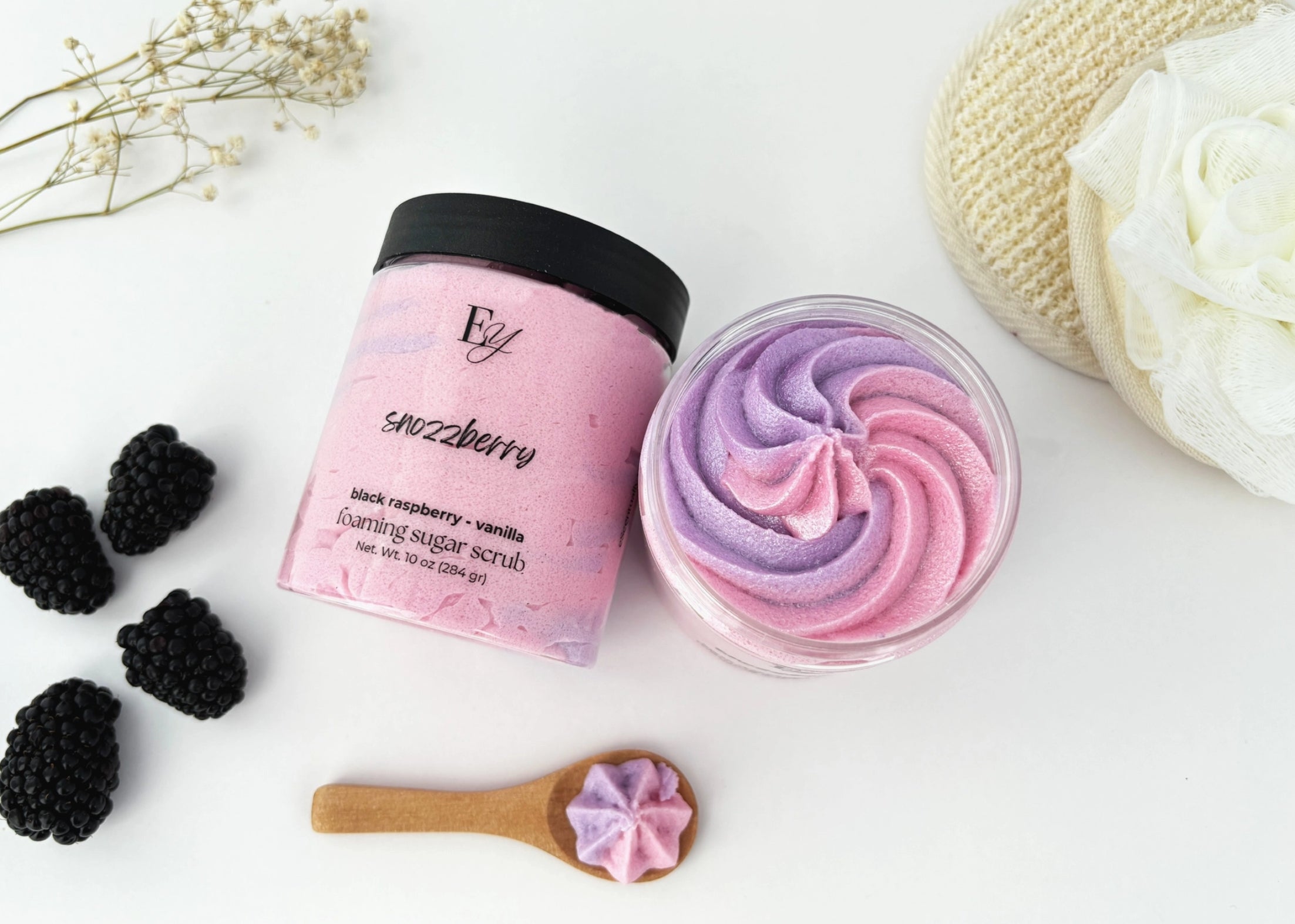 Snozzberry Foaming Sugar Scrub - 8oz