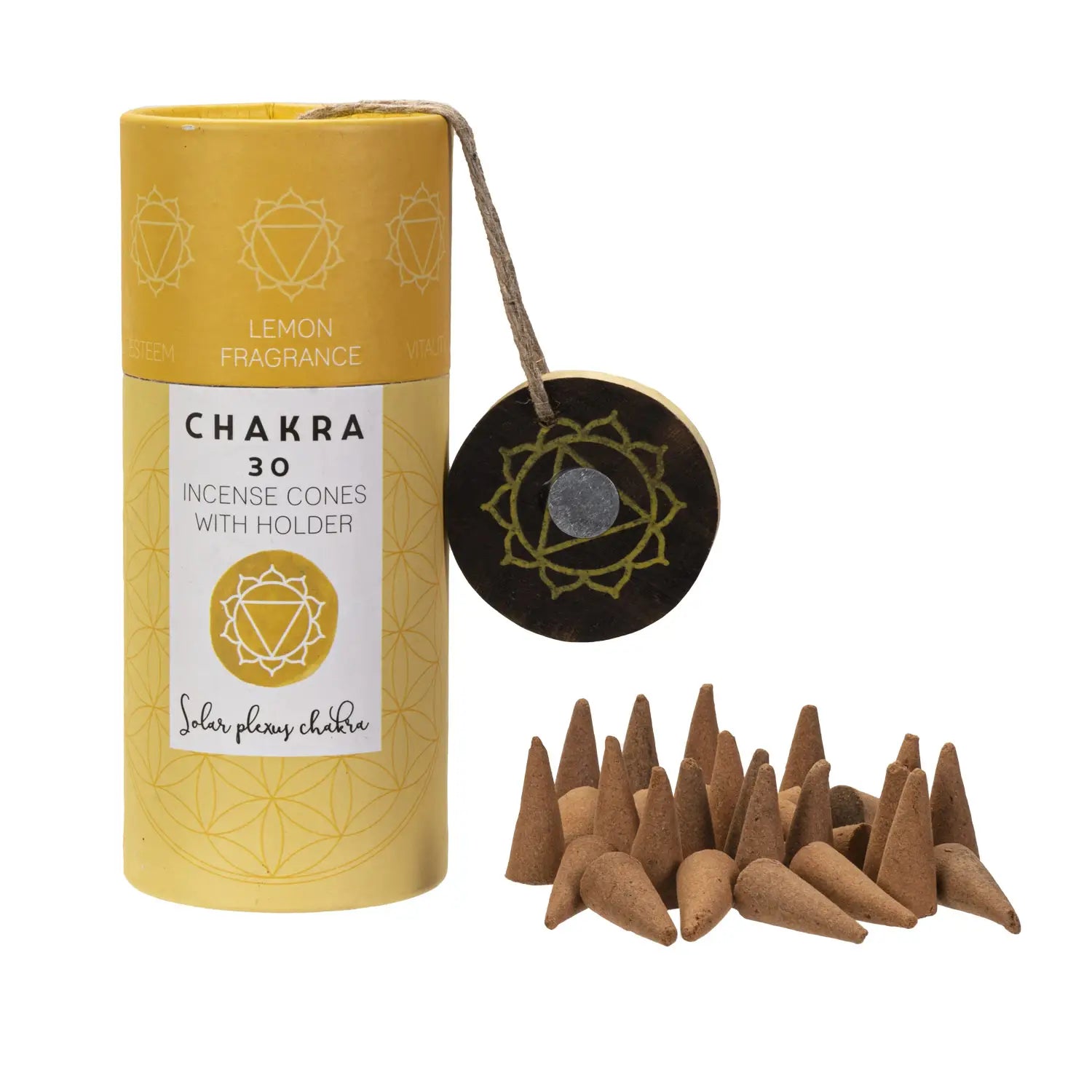 Solar Plexus Chakra Incense Cones - 30 Ct.