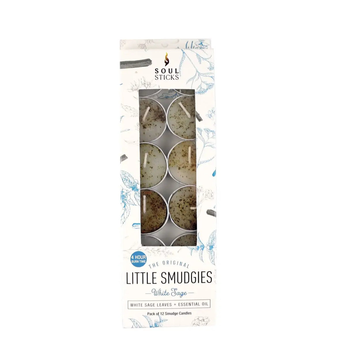 Soy Smudge Candle, White Sage - Little Smudgies (12 Pk.)