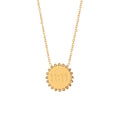 Sunflower Shape "11:11" Golden Pendant Necklace