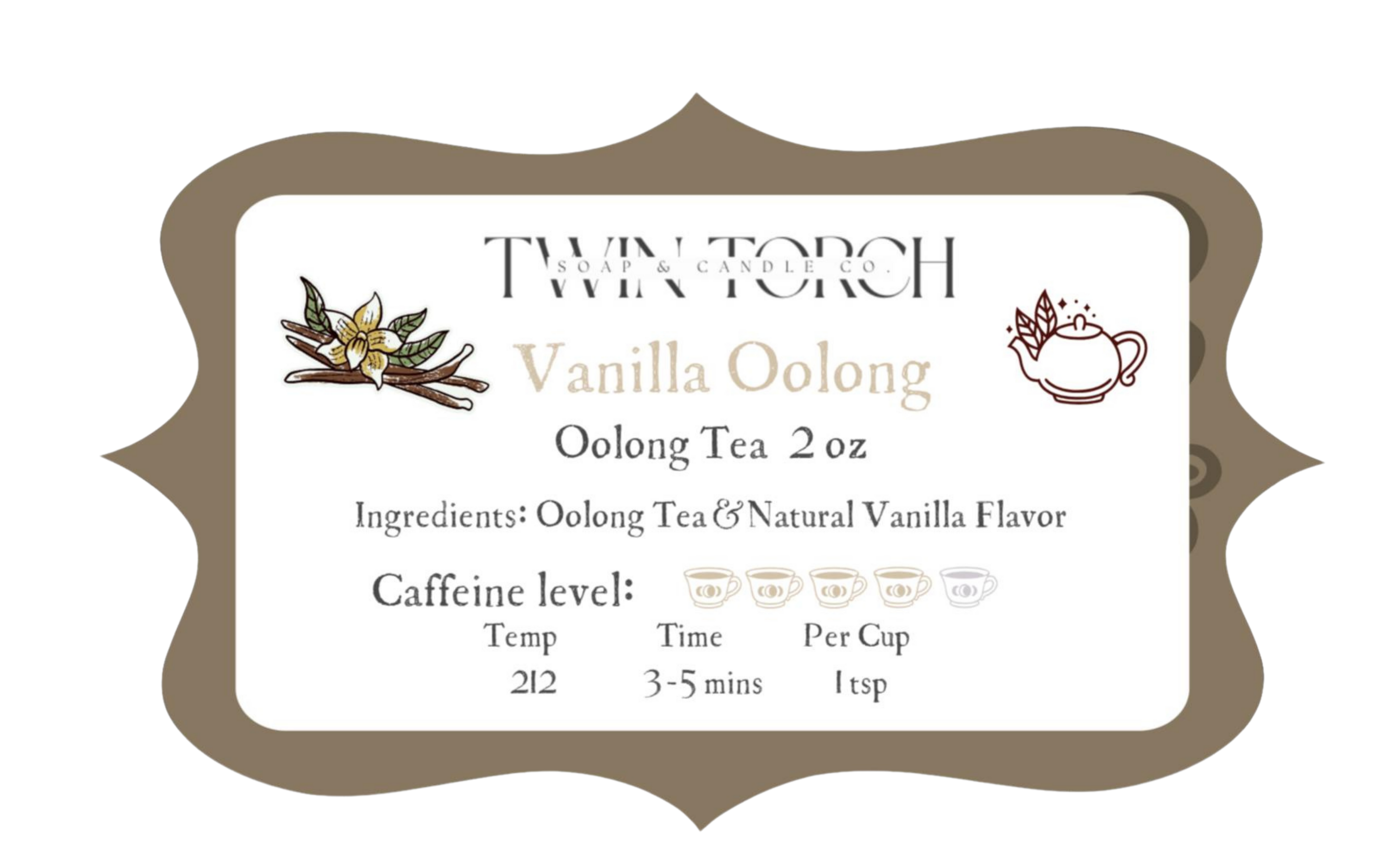 Vanilla Oolong - Oolong Tea - 2oz