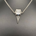 Viking Vegvisir Compass Crow Skull S.Steel Necklace