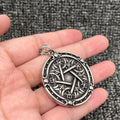 Vintage Magic Pentagram Stainless Steel Craft Necklace