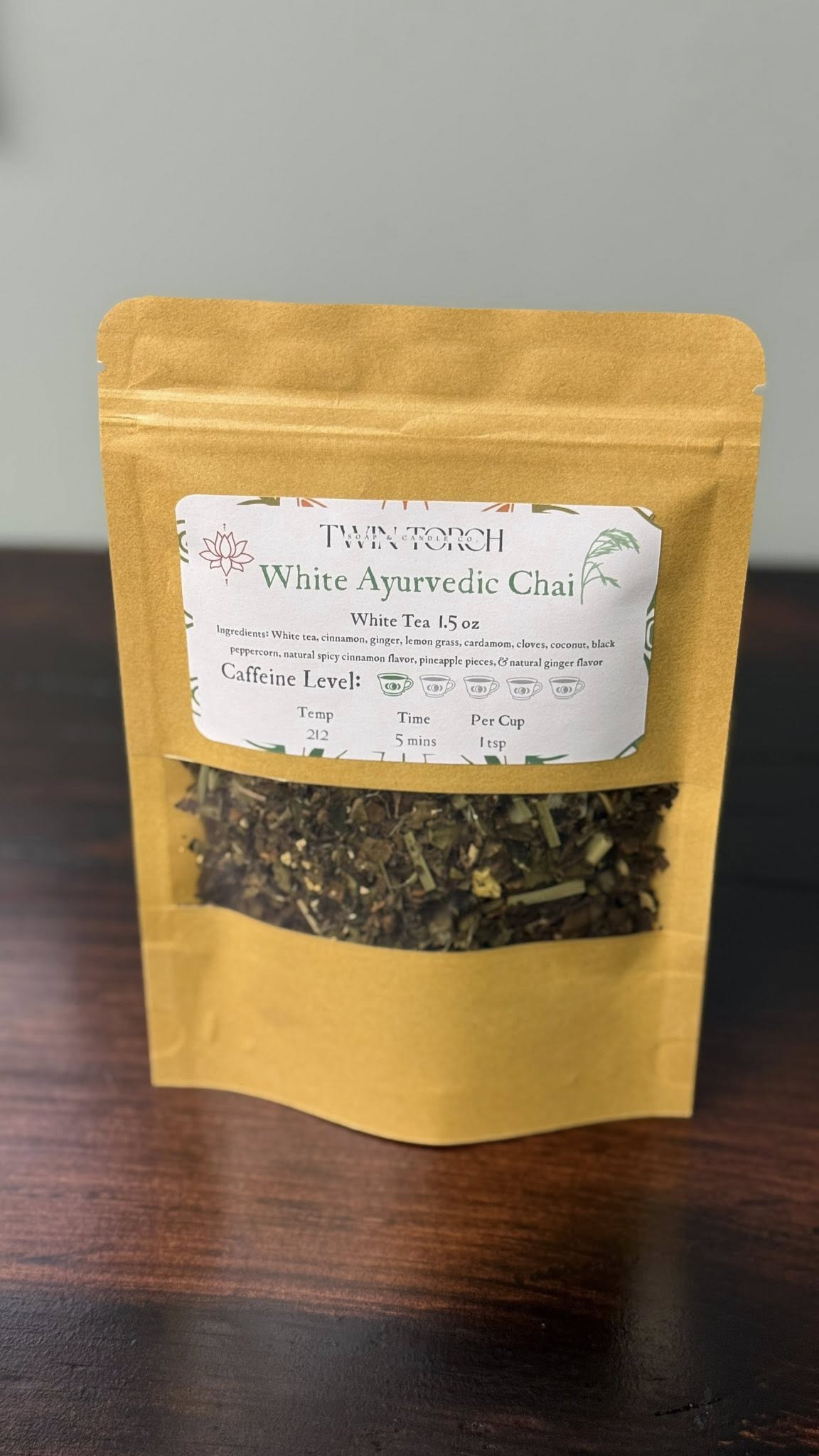 White Ayurvedic Chai - White Tea - 1.5oz