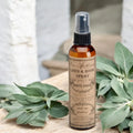 White Sage Linen & Room Spray, 4 oz Amber Bottle