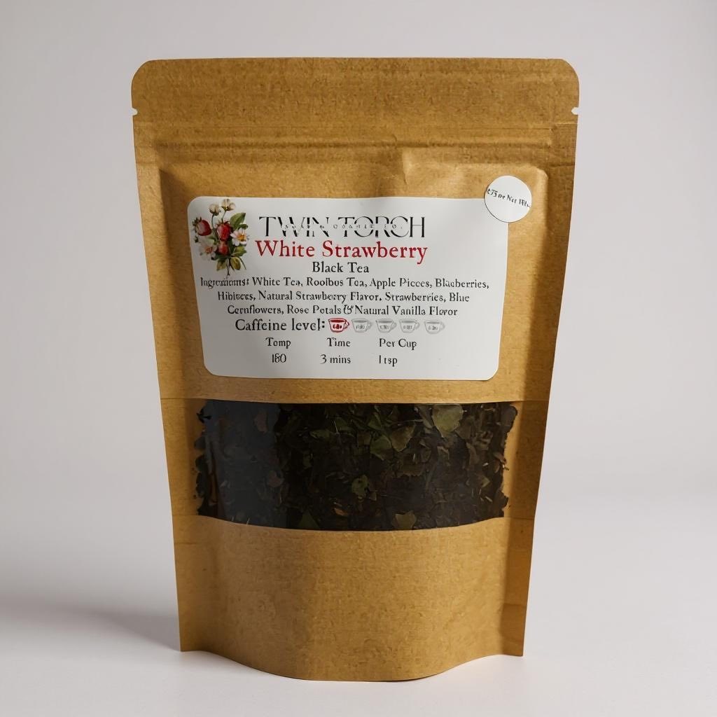 White Strawberry - Black Tea - 1.75oz