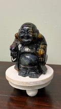 Hawk Eye Blue Tiger Eye Buddha