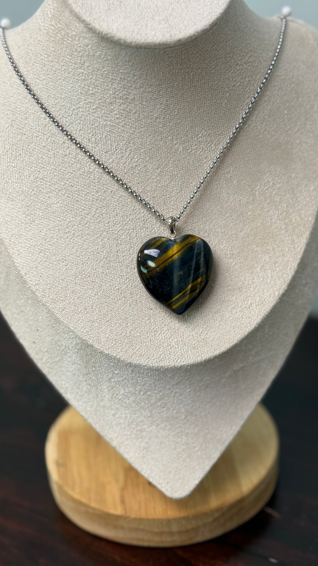 Hawk Eye Blue Tiger Eye Pendant