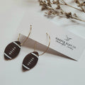 The Football Hoops- Fall Polymer Clay Earrings