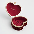 Fable England - Love Scatter Red Velvet Embroidered Jewelry Box