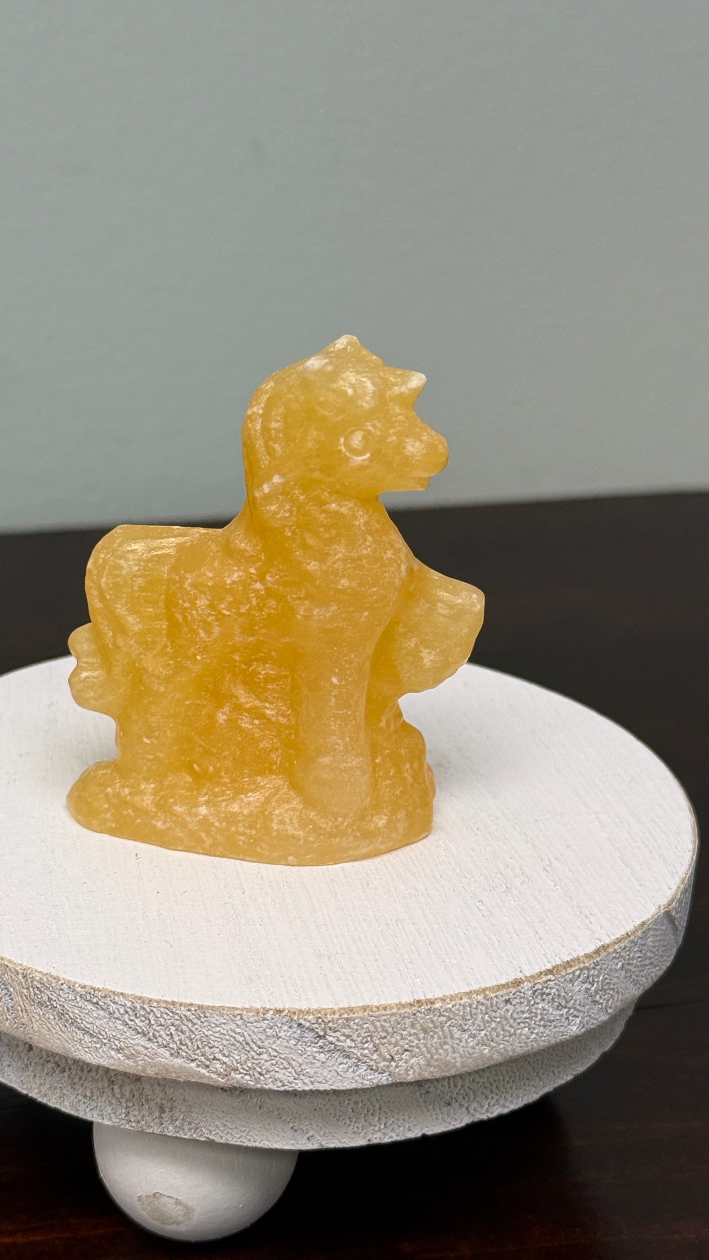 Orange Calcite Unicorn