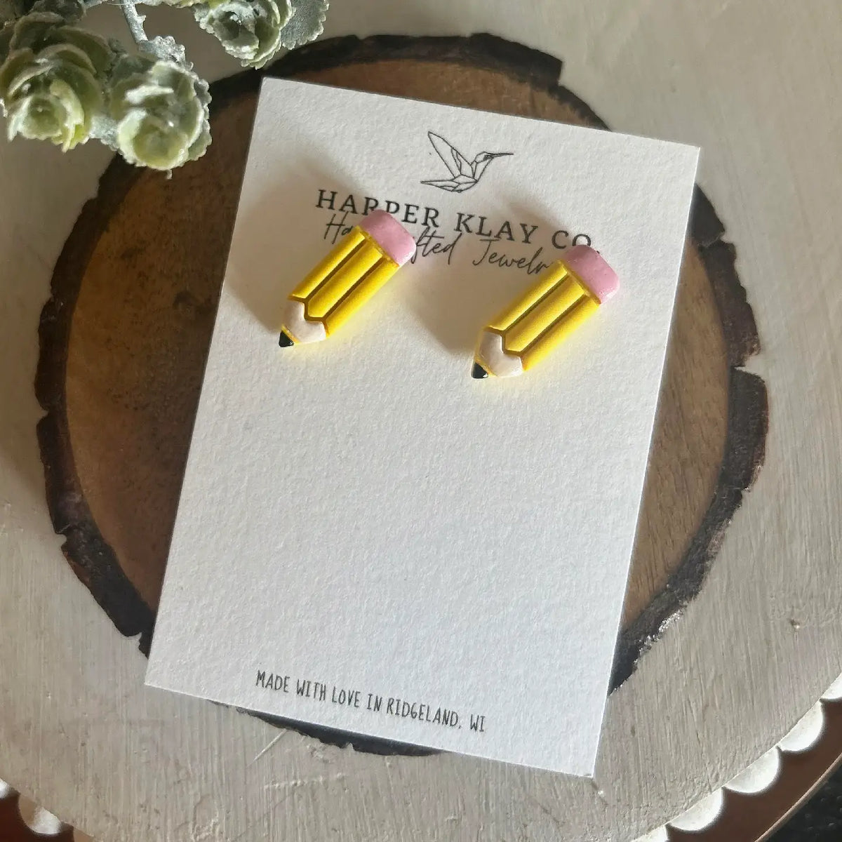 Pencil Set- Polymer Clay Earrings