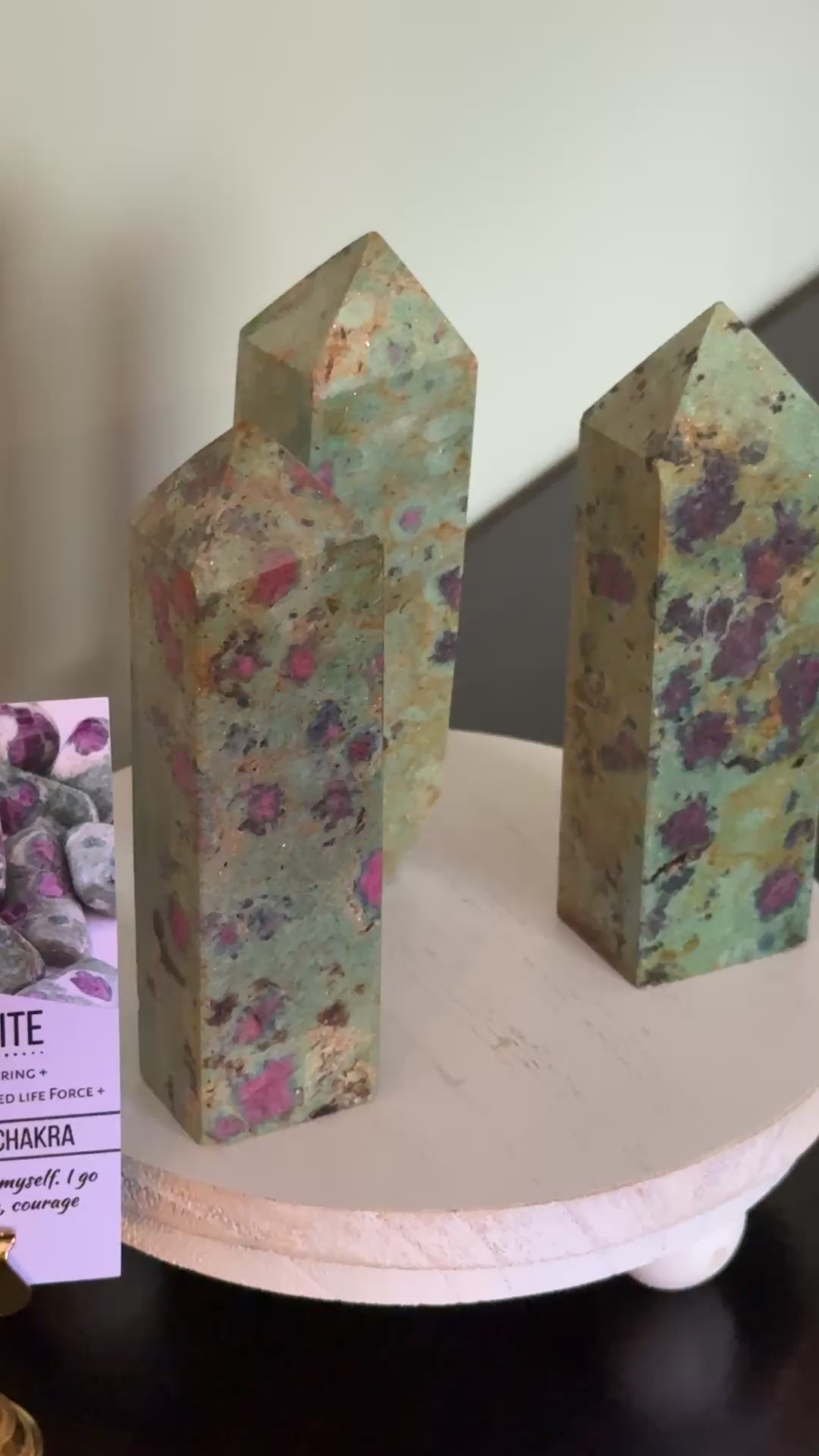 Ruby Fuschite Towers -UV Reactive-