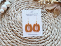 The Pumpkin Leaf Set- Polymer Clay Dangle Earrings
