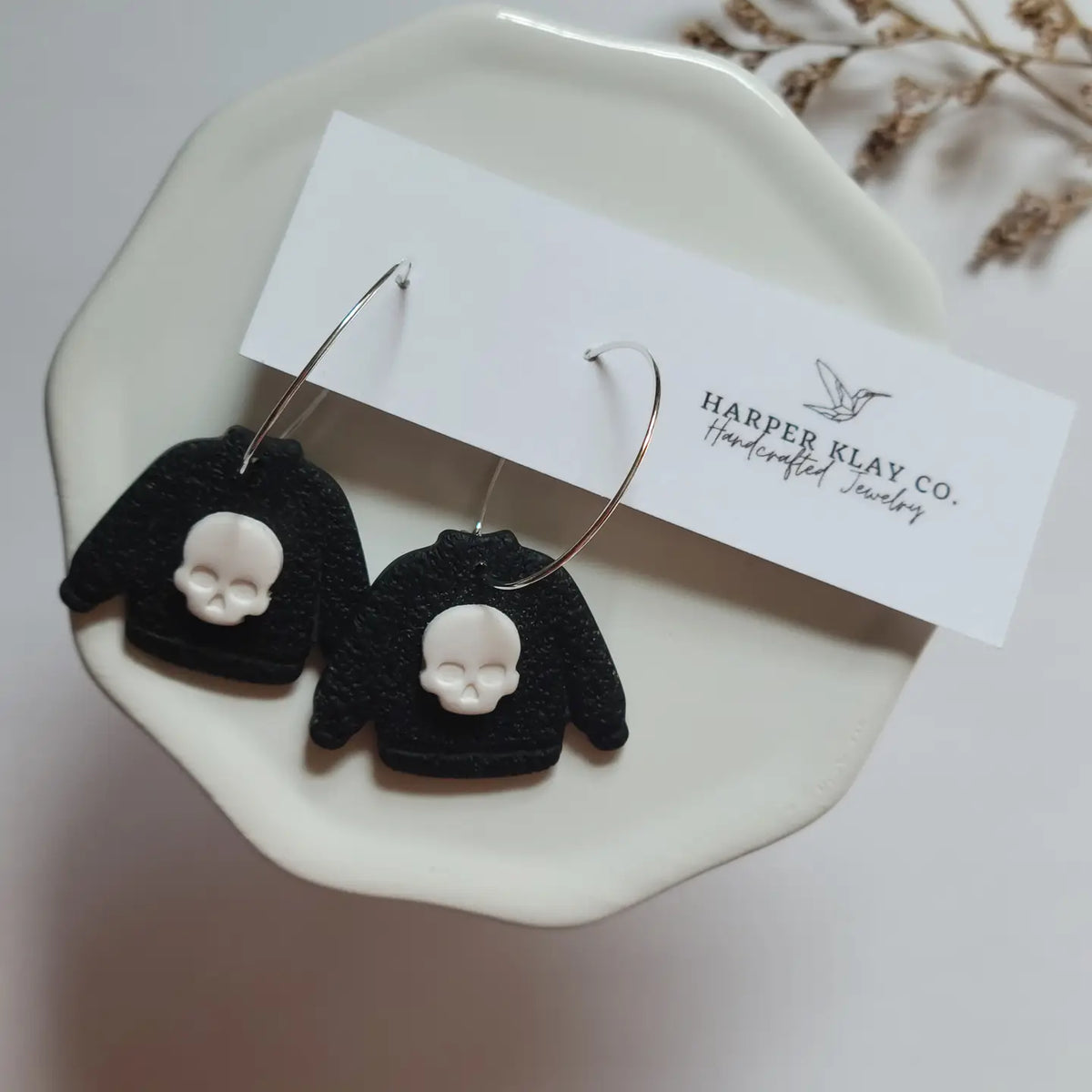 The Spooky Sweater Set- Fall Polymer Clay Earrings